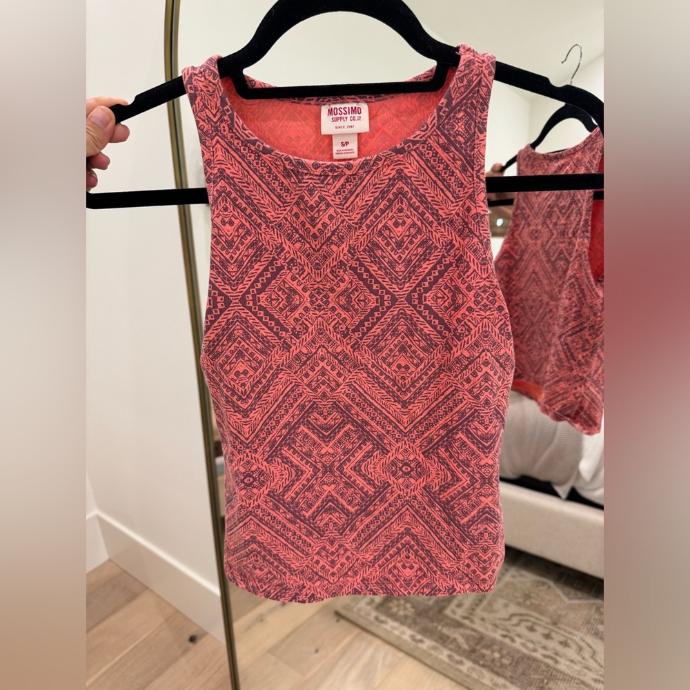 Printed target tank top